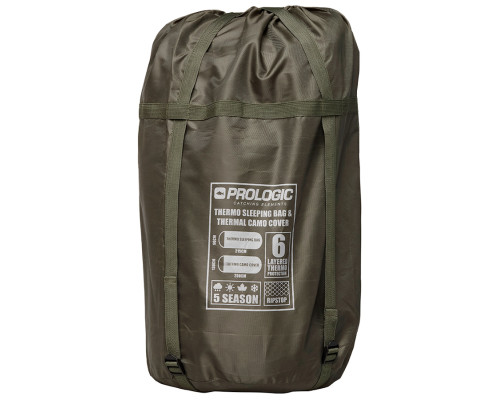 Спальний мішок Prologic Element Comfort S/Bag & Thermal Camo Cover 5 Season 215 x 90 см - короповий Спальний мішок Prologic Element Comfort S/Bag & Thermal Camo Cover 5 Season 215 x 90 см - короповий
