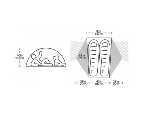 Намет Big Agnes Copper Spur HV UL2 - оливковий