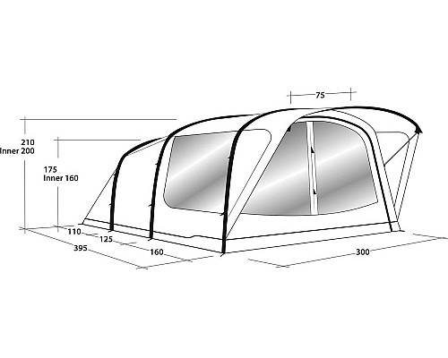 Туристичний намет Outwell Lindale 5PA