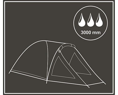 Comfort 4-місний туристичний намет 330x250x105см Enero Camp