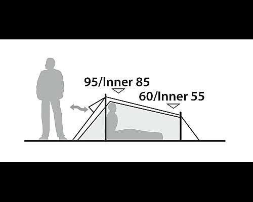 Намет одномісний Robens Cress 1 Pro, 270 х 120 х 95 см, зелений