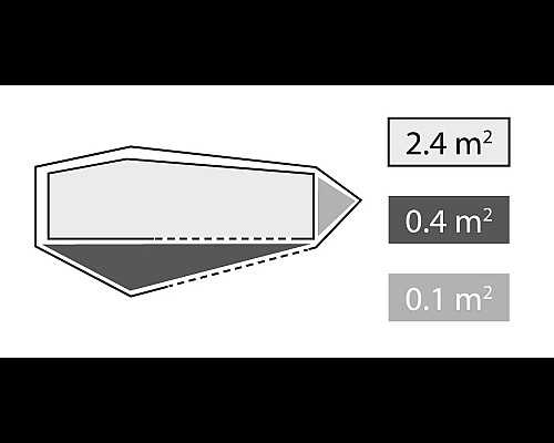 Намет одномісний Robens Cress 1 Pro, 270 х 120 х 95 см, зелений