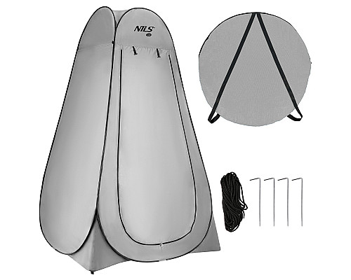 Намет санітарний NILS CAMP NC1706, 120 х 120 х 190 см, сірий