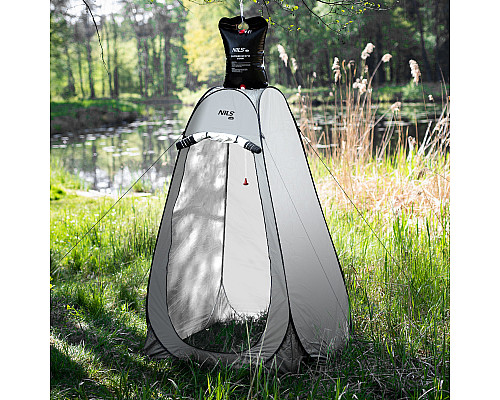 Намет санітарний NILS CAMP NC1706, 120 х 120 х 190 см, сірий