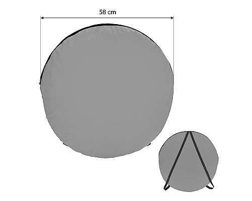 Намет санітарний NILS CAMP NC1706, 120 х 120 х 190 см, сірий