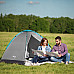 Намет двомісний NILS CAMP NC3021, 205 х 150 х 105 см, сірий