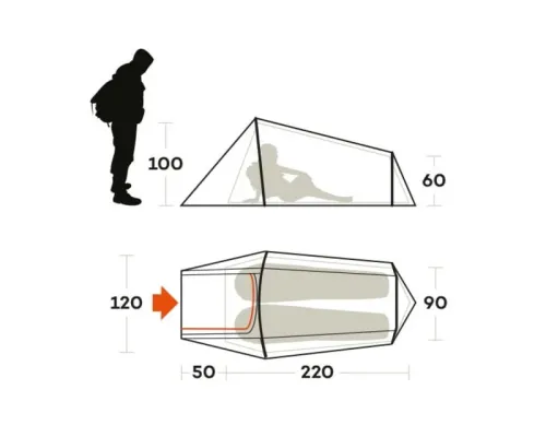 Двомісний намет FERRINO Sling 2 SS23