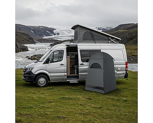Намет санітарний NILS CAMP NC3025 XL, 120 х 120 х 210 см, сірий