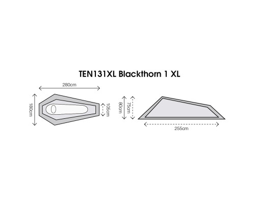 Намет одномісний Highlander Blackthorn 1 XL Hunter Green (TEN131XL-HG)