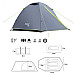 Намет кемпінговий NILS CAMP EXPLORER NC6004 сірий