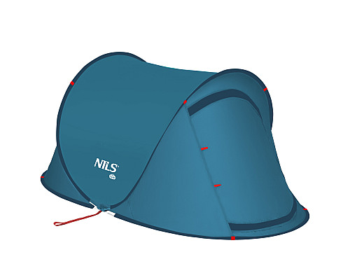  Намет двомісний саморозкладний NILS CAMP NC3743, 220 х 120 х 95 см, синій