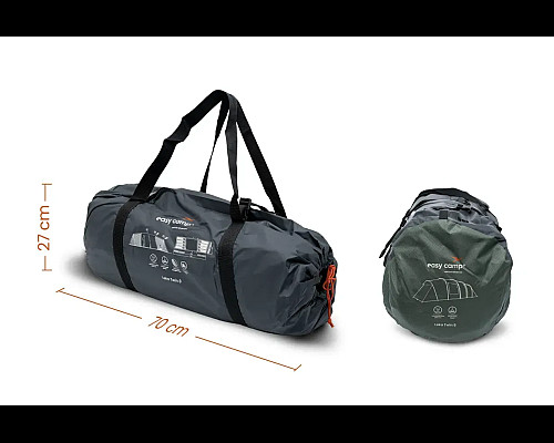 Намет восьмимісний Easy Camp Leka Twin 8, 755 х 205 х 240 см, зелений