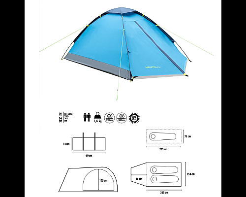 Намет кемпінговий NILS CAMP NIGHTFALL NC6033 блакитний