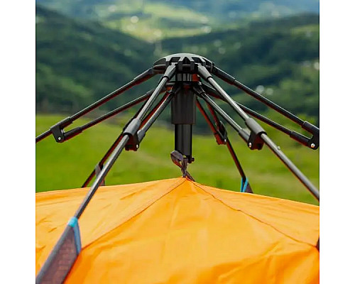 Намет автоматичний LUGI LU015O на 2-4 особи 200 х 230 см двошаровий, помаранчевий