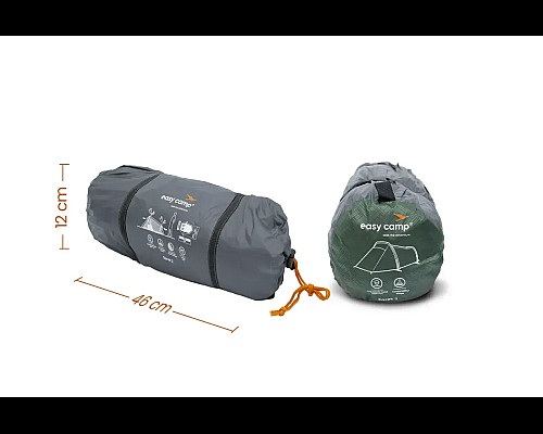 Намет двомісний Easy Camp Sarek 2, 265 х 95 х 170 см, темно-зелений