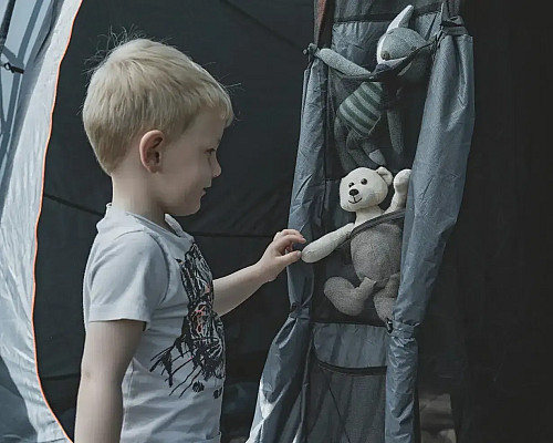 Намет п'ятимісний Easy Camp Hamra 5, 500 × 195 × 320 см, синій