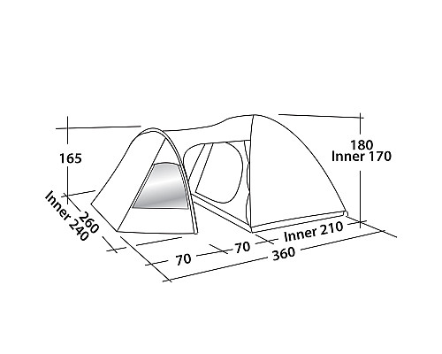 Намет Easy Camp Blazar 400 - зелений