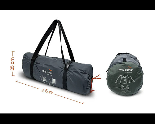 Намет п'ятимісний Easy Camp Hidra 5, 450 х 190 х 315 см, зелений