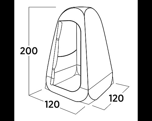 Намет технічний Easy Camp Vik Utility Tent, 120 х 200 х 120 см, синій