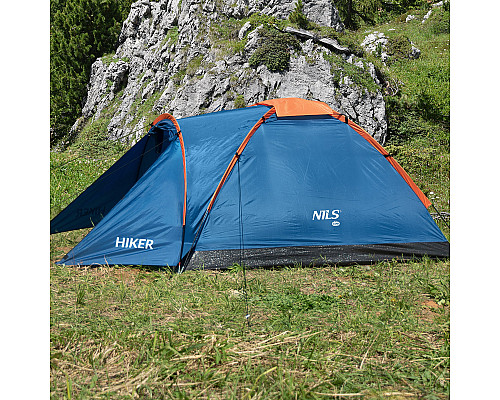 Намет двомісний NILS CAMP NC6010 Hiker, 275 х 150 х 105 см, синій