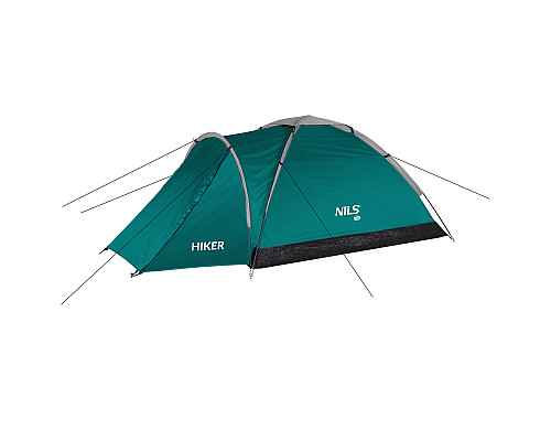 Намет двомісний NILS CAMP NC6010 Hiker, 275 х 150 х 105 см, зелений