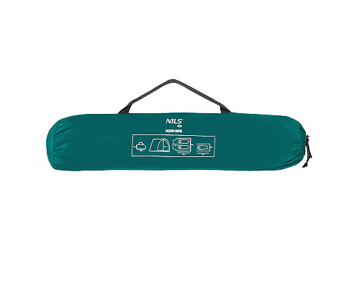 Намет двомісний NILS CAMP NC6010 Hiker, 275 х 150 х 105 см, зелений