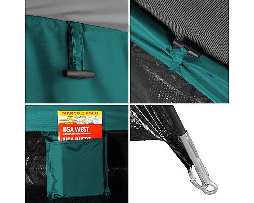 Намет двомісний NILS CAMP NC6010 Hiker, 275 х 150 х 105 см, зелений