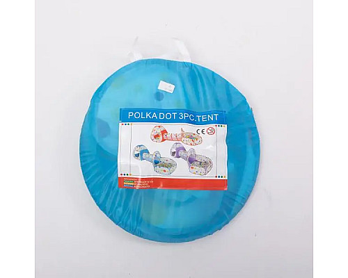Намет дитячий HP-S-4NDBL з тунелем та басейном для кульок, 100 х 100 х 36 см