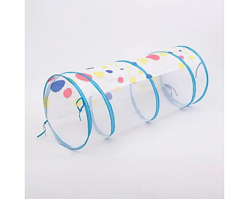 Намет дитячий HP-S-4NDBL з тунелем та басейном для кульок, 100 х 100 х 36 см