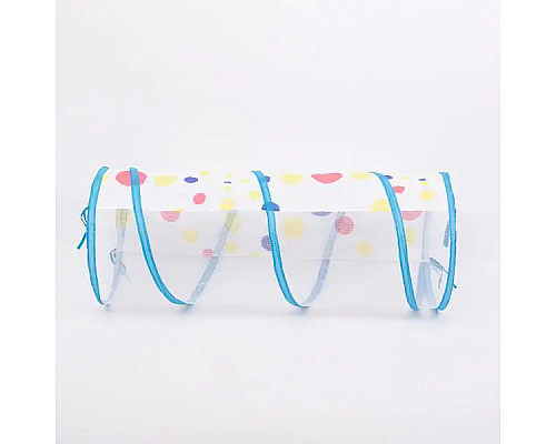 Намет дитячий HP-S-4NDBL з тунелем та басейном для кульок, 100 х 100 х 36 см