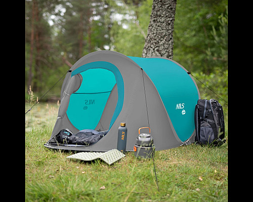 Пляжний намет NILS CAMP NC3743 сіро-блакитний