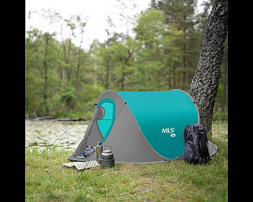 Пляжний намет NILS CAMP NC3743 сіро-блакитний