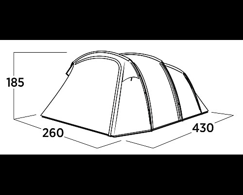Намет чотиримісний Easy Camp Hamra 4, 430 × 185 × 260 см, синій