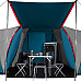 Намет чотиримісний NILS CAMP NC6431 Highland IV, 450 х 210 х 190 см, синьо-сірий