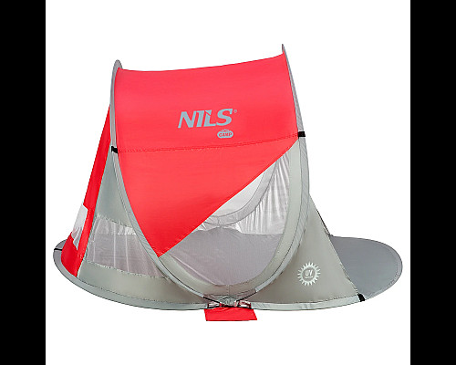 Намет пляжний NILS CAMP NC3142, червоно-сірий