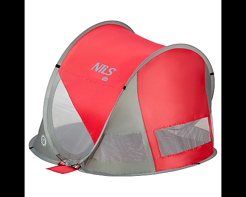 Намет пляжний NILS CAMP NC3142, червоно-сірий