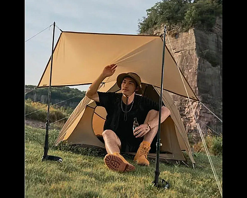 Намет Mobi Garden Light knight II NX19561002 20D 2-місний, бежевий