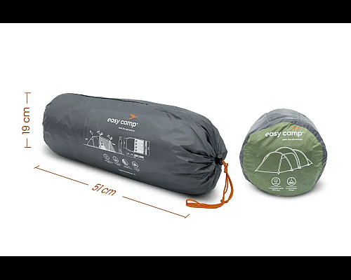 Намет чотиримісний Easy Camp Hemsedal 4, 425 х 130 х 250 см, зелений
