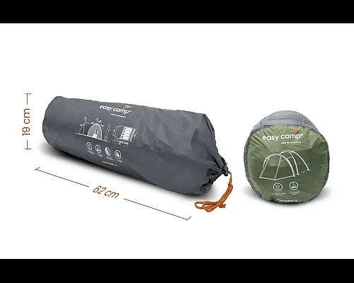 Намет чотиримісний Easy Camp Lomsdal 4, 380 х 150 х 260 см, зелений