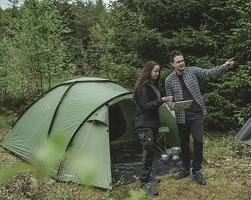 Намет чотиримісний Easy Camp Lomsdal 4, 380 х 150 х 260 см, зелений