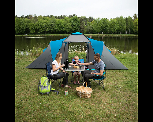 Намет кемпінговий NILS CAMP NC6031 HIGLAND сіро-блакитний