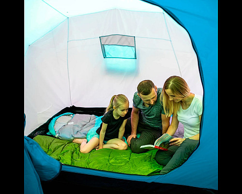 Намет кемпінговий NILS CAMP NC6031 HIGLAND сіро-блакитний