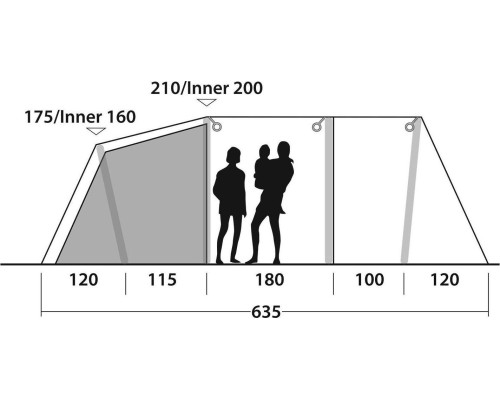 Туристичний намет Outwell Parkdale 4PA