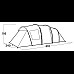 Намет шестимісний Easy Camp Leka Twin 6, 610 х 195 х 240 см, зелений