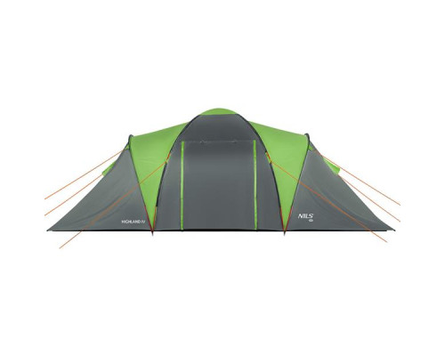 Кемпінговий намет NILS CAMP NC6431 HIGHLAND IV сіро-зелений