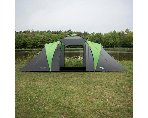 Кемпінговий намет NILS CAMP NC6431 HIGHLAND IV сіро-зелений