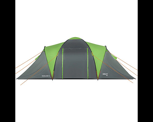Намет кемпінговий NILS CAMP NC6431 HIGHLAND IV сіро-зелений
