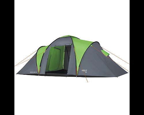Намет кемпінговий NILS CAMP NC6431 HIGHLAND IV сіро-зелений
