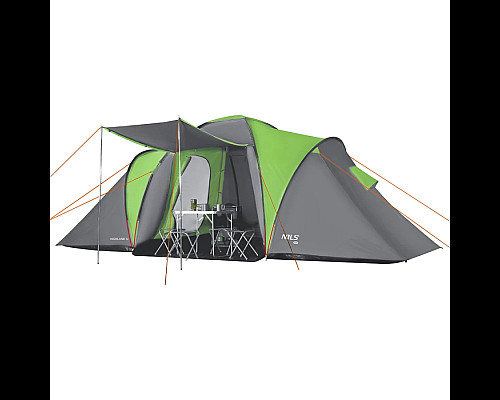 Намет кемпінговий NILS CAMP NC6431 HIGHLAND IV сіро-зелений