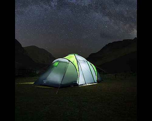 Намет кемпінговий NILS CAMP NC6431 HIGHLAND IV сіро-зелений